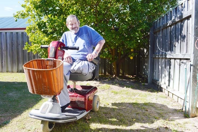https://au.news.yahoo.com/thewest/wa/a/29075738/strangers-display-generosity-after-gopher-theft/#page1 Rockingham disabled man Bill Pockran, who had his gopher stolen last week, is overwhelmed by kindness and donations from strangers, receiving a replacement scooter at the weekend. Picture: Hayley Goddard