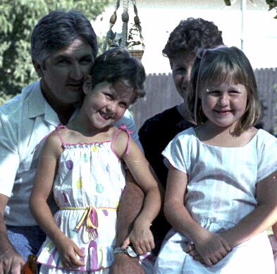 BERNIE 'DEPUTY' DOYLE & HIS WIFE / CHILDREN,<br /> AT BERNIE'S HOUSE - 1984