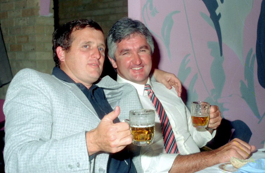 31 OCTOBER 1987.<br /> SERGEANT DAVE KING AND SENIOR CONSTABLE BERNIE 'DEPUTY' DOYLE.<br />