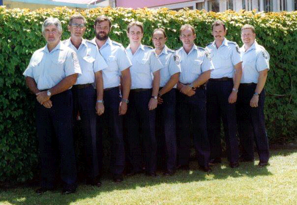 Bernie & his Team outside of Dapto Police Station.