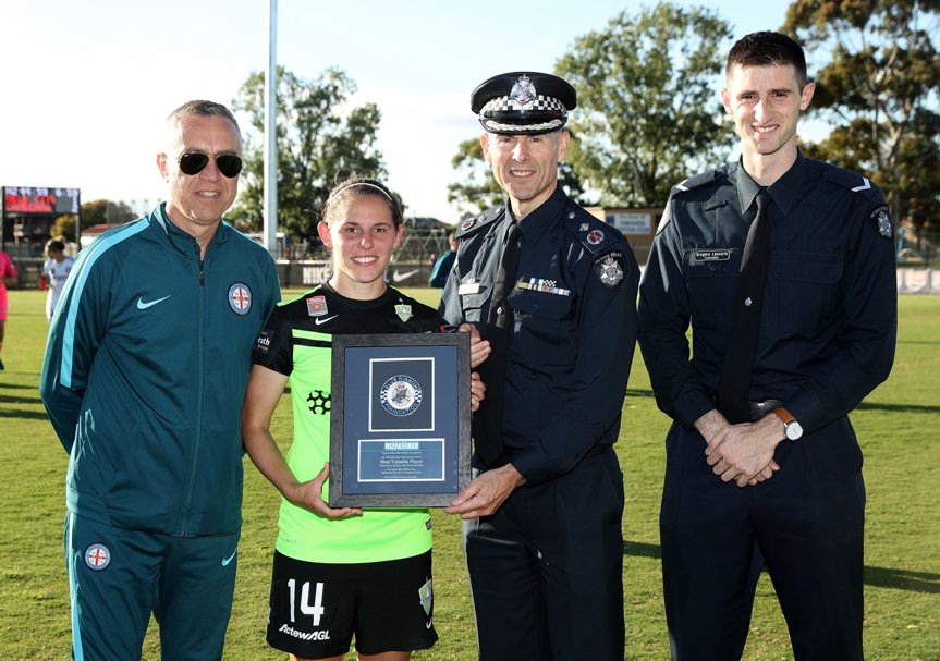 https://twitter.com/CanberraUnited/statuses/807500710128467970 Canberra United?Verified account @CanberraUnited 10 Dec 2016<br /> Congratulations @ashsykes91, winner of the Ann Brimblecombe Memorial Medal for Player of the Match!
