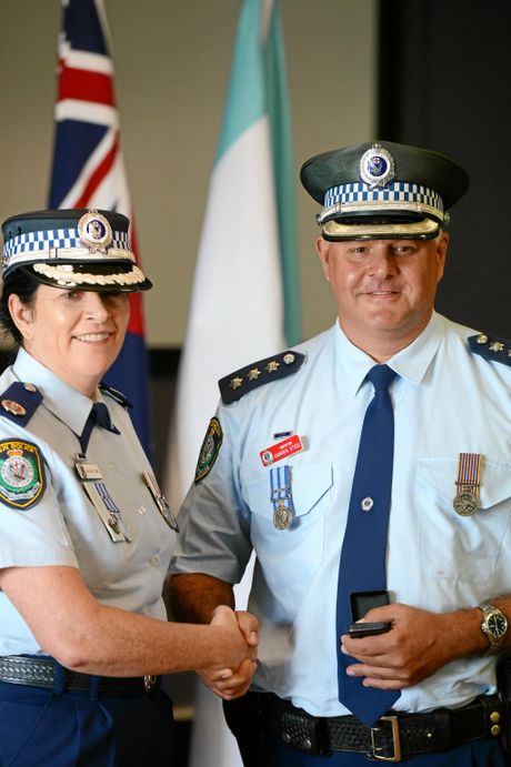 https://www.tweeddailynews.com.au/news/shock-after-police-officers-sudden-death/3158798/ Darren Steel Awarded National Clasp 25, with A/Comm Carlene York