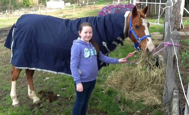 Ella Seccull with Raghtoo.