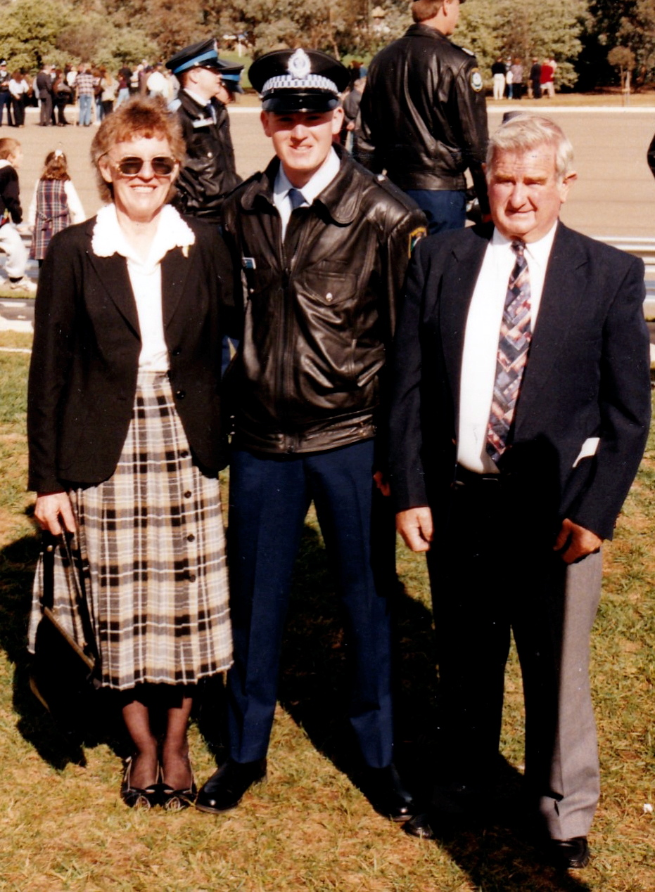 Parents Alice & Patrick Snr with Tony at his Attestation at Goulburn Academy