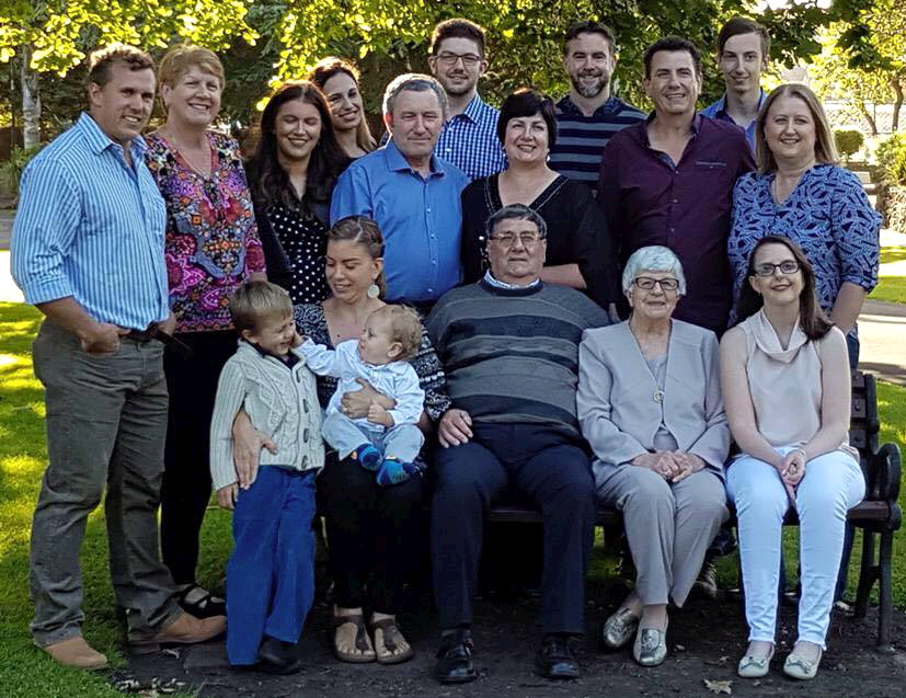 Barbara A Thompson - wife of Warren on 12 April 2017 This photo is Warrens parents Ian and Maureen Matheson ( seated ) with the family celebrating their 60th wedding anniversary November 2016.