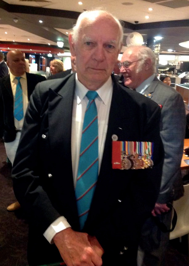 Rex on the 13 May 2015 Col Kelso behind him with glasses on