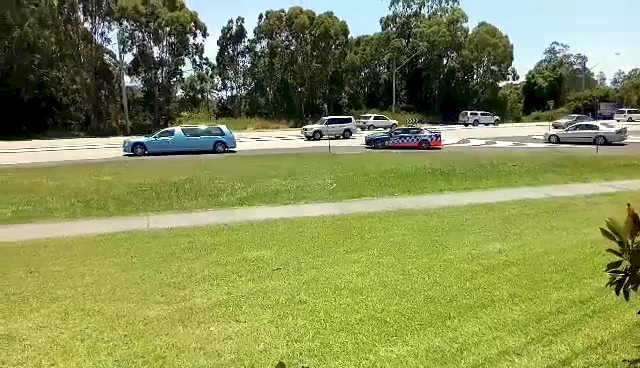 Ted Collins Bruce arriving