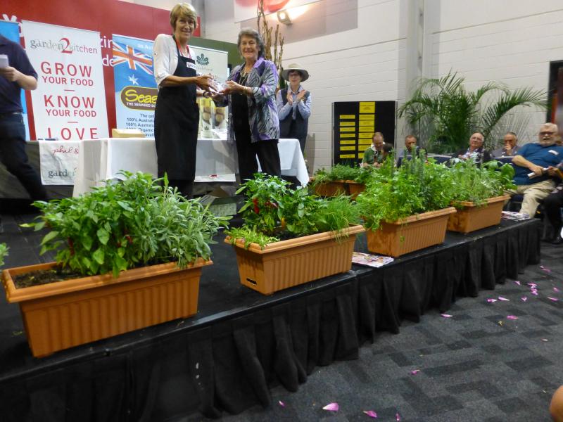 http://bonsai.asn.au/sydney-royal-show-2015/nggallery/thumbnails/page/2 Presentation Photo: Sue Brennan standing in for Colin Hugo at the Presentation.