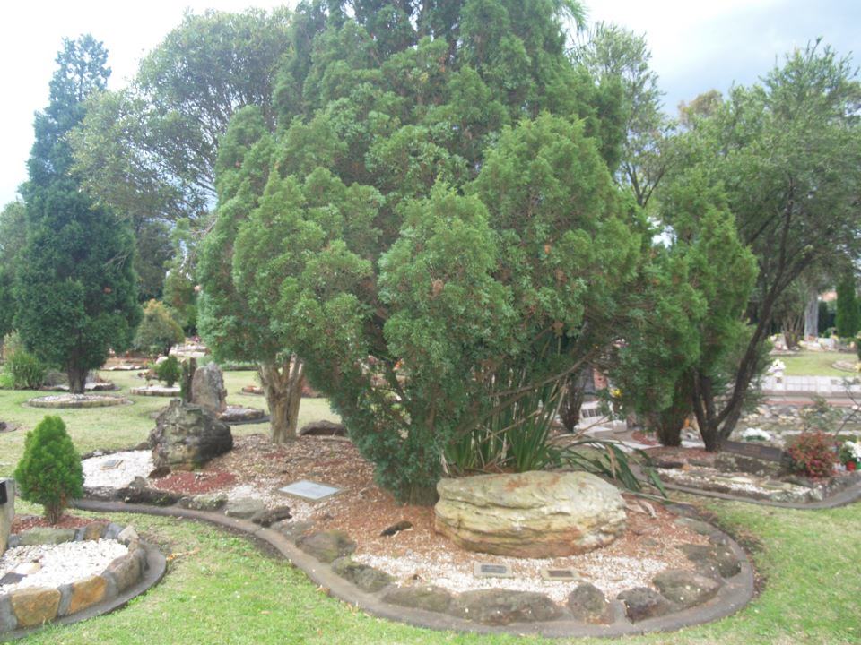Memorial site at Pinegrove Memorial Gardens, Eastern Creek