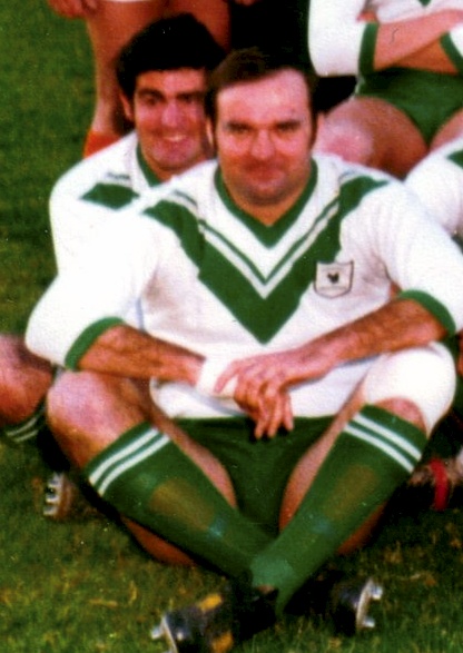 WOLLONGONG DISTRICT POLICE RUBY LEAGUE FOOTBALL TEAM - 1980<br /> FRONT: L - R:<br /> PAT CARNEY ( R.I.P. ), BOB LONGUE