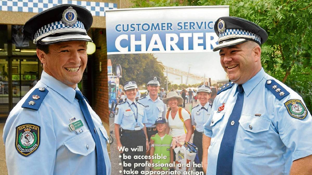 https://www.southcoastregister.com.au/story/1344755/had-a-top-cop-experience-let-them-know/ POSITIVE POLICING: Local Area Commander Superintendent Joe Cassar and customer service duty officer for Shoalhaven Local Area Command Inspector Steven Johnson encourage the community to compliment a cop.