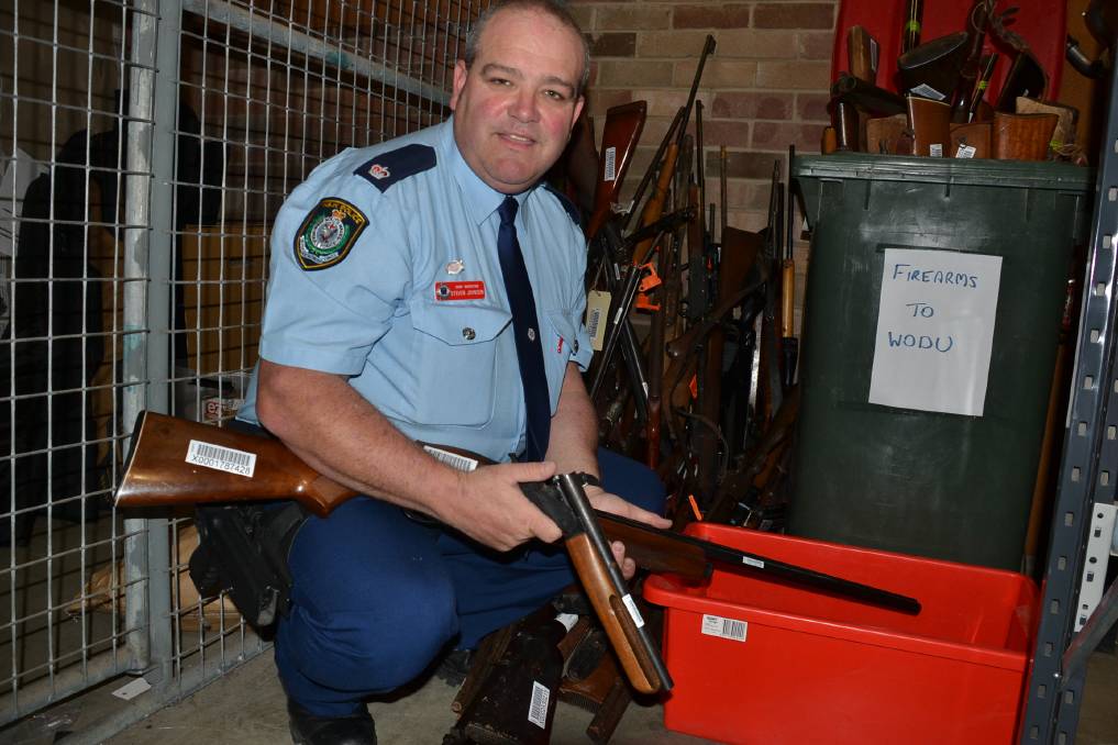 https://www.southcoastregister.com.au/story/4986856/private-arsenals-revealed-in-data/ 2017: Shoalhaven Local Area Command Chief Inspector Steve Johnson with some of the guns surrendered locally during the gun amnesty.