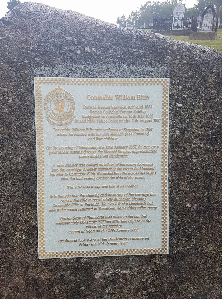 William EIFFE Memorial<br /> William is actually buried in an unmarked grave.