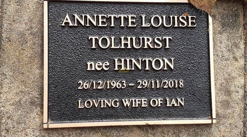 Annette Louise TOLHURST Annette TOLHURST Netty TOLHURST Annette Louise HINTON Annette HINTON Netty HINTON