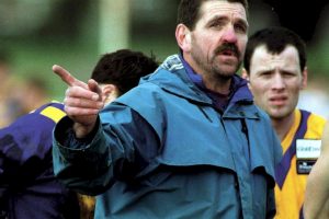 RESPECTED: Sebastopol coach Malcolm Scott during a 2001 match against Lake Wendouree. Picture: Lachlan Bence