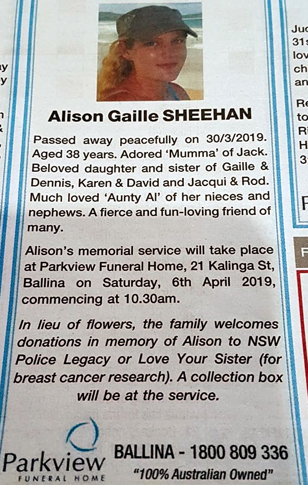 Alison Gaille SHEEHAN