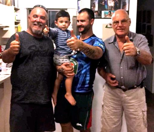 Col GIBBONS & family - 4 generations