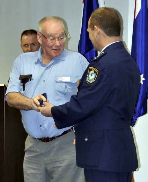 Retired Sgt Robert Edgar LAYTON ( Bob LAYTON ) # 10692 & Supt. Wayne Starling. Thursday 6 September 2012
