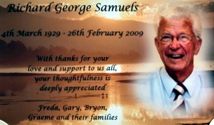 Val Bryant Richard George SAMUELS