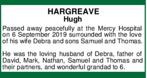 Hugh Gunn HARGREAVE