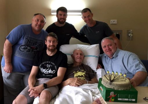 (L-R)<br /> David Hargreave, Sam Hargreave, Tom Hargreave, Hugh Hargreave, Nathan Hargreave & Mark Hargreave<br /> 1 Sept 2019