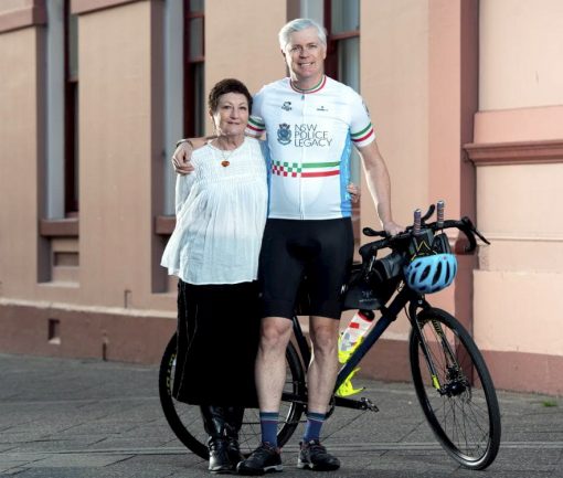 https://www.dailytelegraph.com.au/newslocal/inner-west/newtown-police-officer-cycles-for-34-days-to-raise-money/news-story/e38715760dbea55803088eacd73c4a8e?fbclid=IwAR3PCyaH6_LwP7xtyJ_CxKGhNAJZOvMoYokNBlZCj18j2dGIm-x7u943LQI Senior Constable Anthony New with administrative officer Pam Sutton at Newtown Police Station. Picture: Monique Harmer