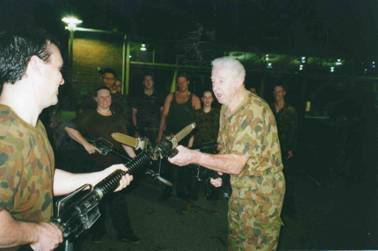 https://magazine.fighttimes.com/ken-blue-curran/ Blue in his mid 80’s still teaching Bayonet fighting skills