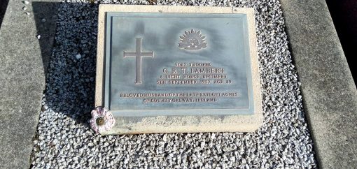 Photo obtained by Kevin Banister Christopher Richard Thomas LAMBERT - Grave