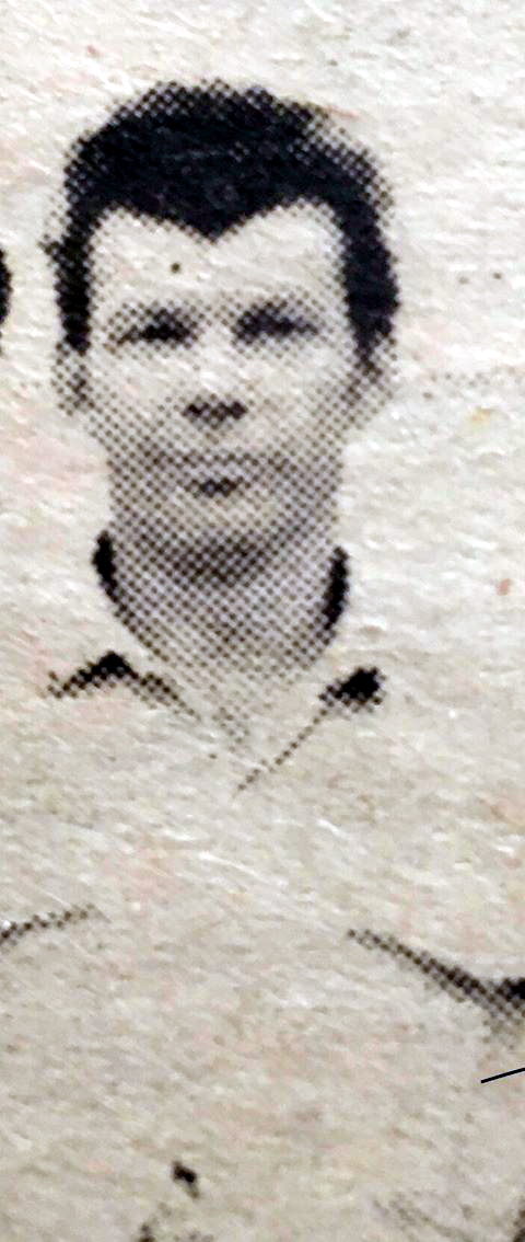 Photo from Geoff Flood - May 2020 A newspaper cutting of Gary Page, cropped from a group photo taken in the early seventies.