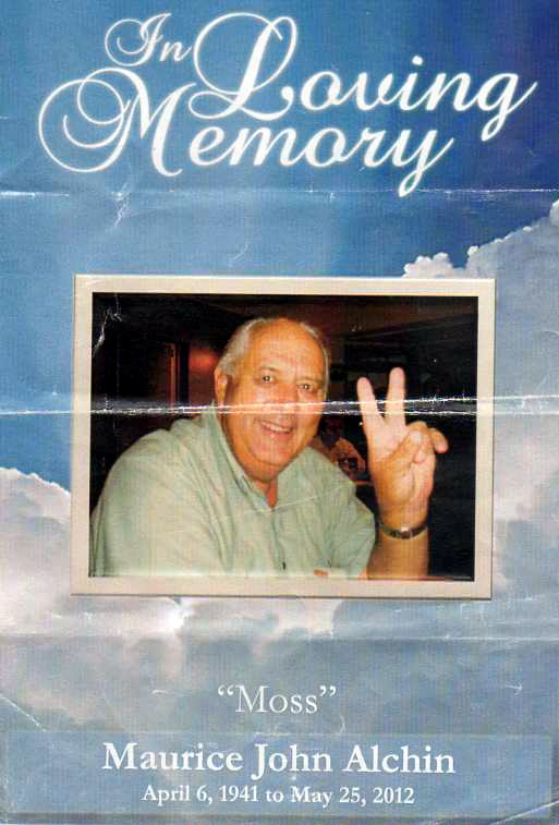 Pamphlet courtesty of Gordon Weaver - April 2020 Maurice John ALCHIN AKA Moss