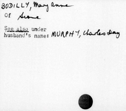 Mary Anne BODILLY