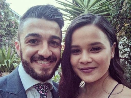Aaron Vidal and his fiancé Jess. (A Current Affair)