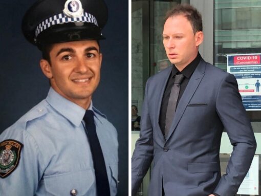 Constable Aaron Vidal and Tommy Balla.