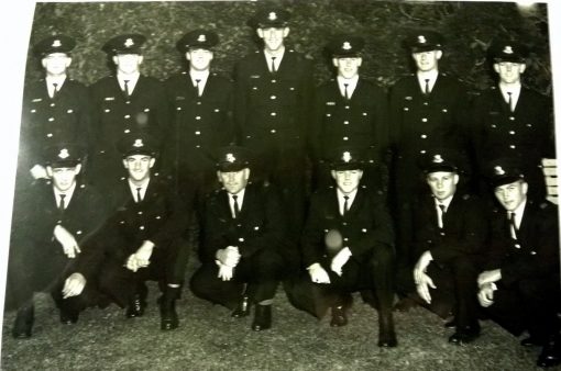 Courtesy of Don Hamilton This is a photo of members from my class 103 in 1965 who went from the Academy to Regent Street Police Station. I TOP ROW left to right: Les GRAY, Bill OSBORNE, Don McMILLAN, Ken EARL # 11490 ( RIP - June 2020 ), Graham GUNN, Lindsay SPENCE, Graham SPRING.<br /> BOTTOM ROW left to right: Danny CUSACK, Don HAMILTON, ? , Ken ?, Bob SEPPING, and Robert WALKER.