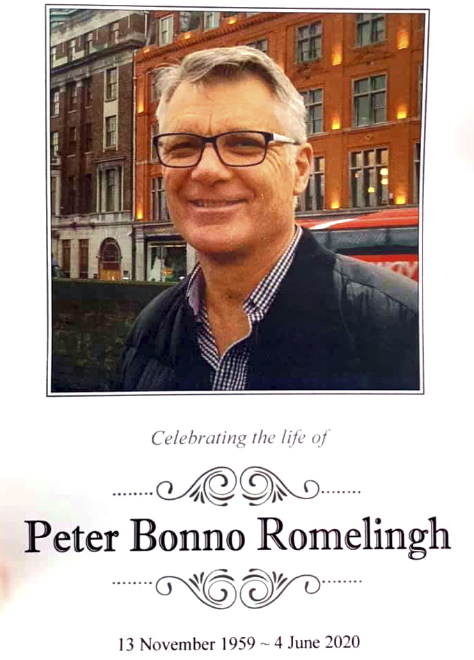 Peter B. ROMELINGH Husband to Carolyn ROMELINGH ( nee STEWART )