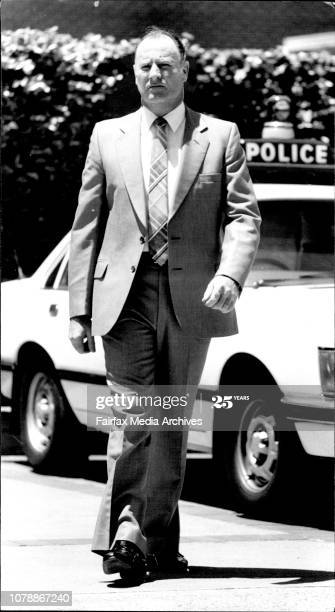 <strong>Brian Hetherington, Detective</strong>, at Maroubra Police Station... <strong>Inspector Hetherington</strong>...cleared in an investigation. <strong>November 22, 1983</strong>. (Photo by Paul Matthews/Fairfax Media via Getty Images). <br /> <br />
