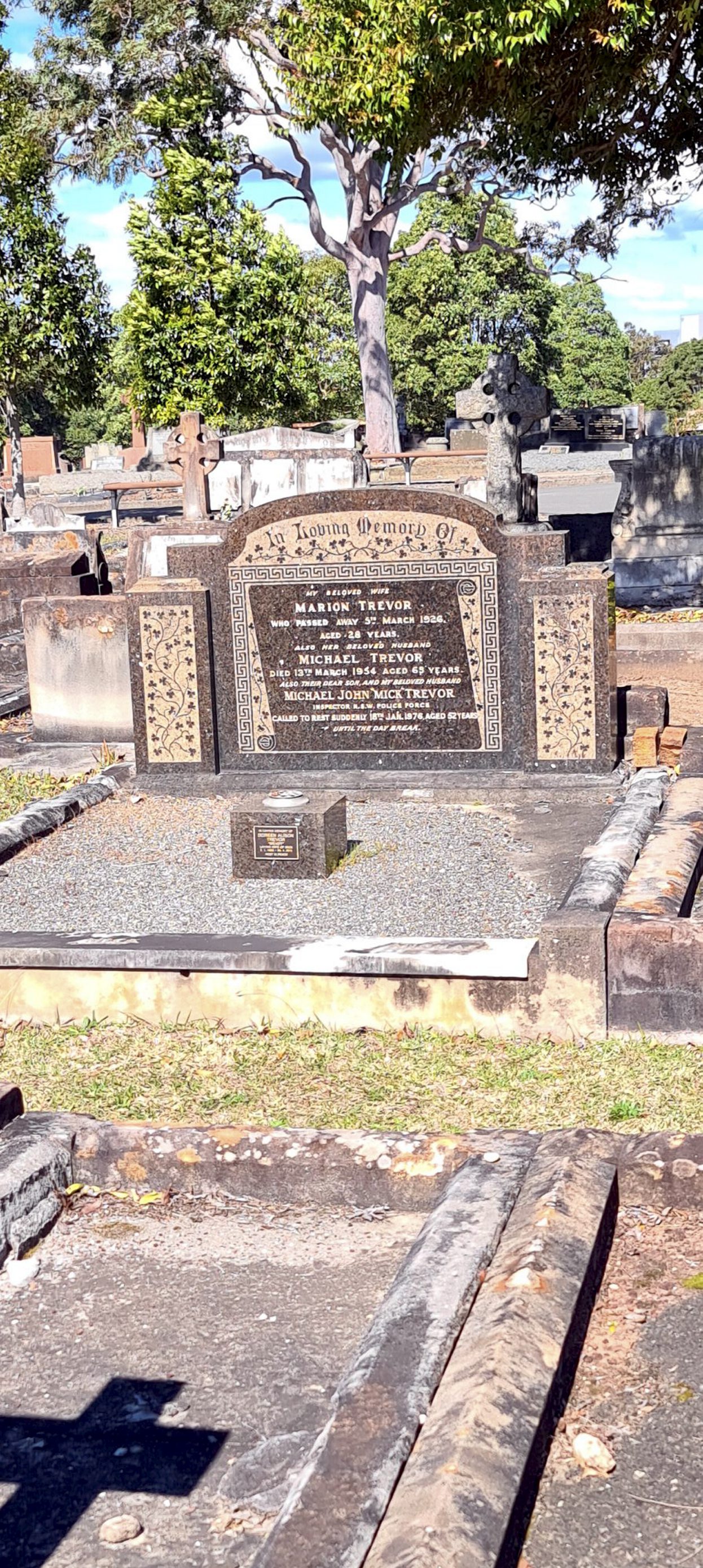 Photo Courtesy of Kevin Banister - 21 August 2020 Michael John TREVOR