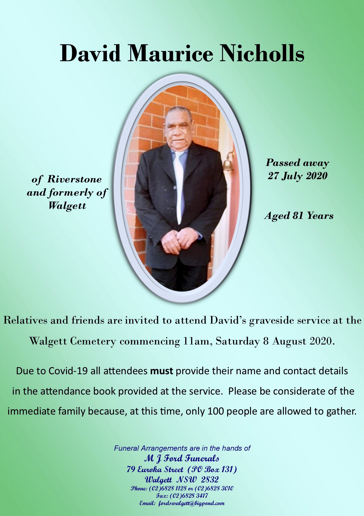 David Maurice NICHOLLS