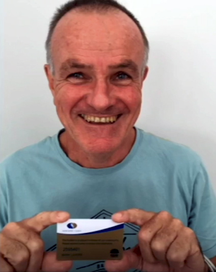 Mark LAVERS - Officially an Old Bastard with his Government 'Seniors Card'