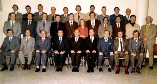 Photo courtesy of John COOKE, NSW Fallen Police the Special Crime Squad which was renamed the Homicide Squad in the 70's. This is a photo of that squad taken about 1976 . Geoff McDowell - back row, far left.