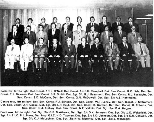 Detective Centenial NSW Homicide Squad: Geoffrey Neil McDowell - back row, 2nd from right