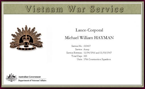 Michael William HAYMAN