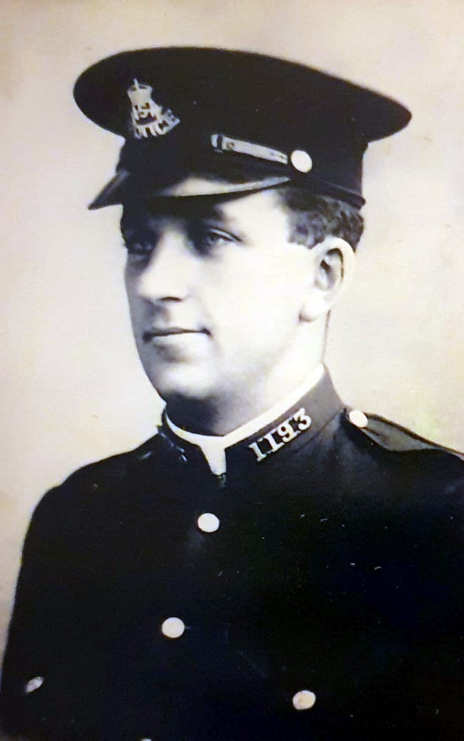 Photo supplied by Joan TANIANE John Joseph AGNEW. Uniform # 1193