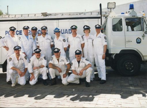 Rescue 27 - Blacktown. Back Row ( L - R ) ?, ?, ?, ?, ?, ?, Trevor Lloyd WATKINS #18284 Front Row ( L - R ) ?, ?, Col 'Pussa' KELSON, ? https://police.freom.com/lisa-ann-camwell/ https://police.freom.com/trevor-lloyd-watkins/