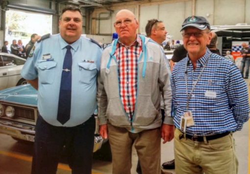 John SOLVYNS. Assistant Commissioner Michael CORBOY # 19643 , Col Colman # 12030, &amp; John SOLVYNS # 15484