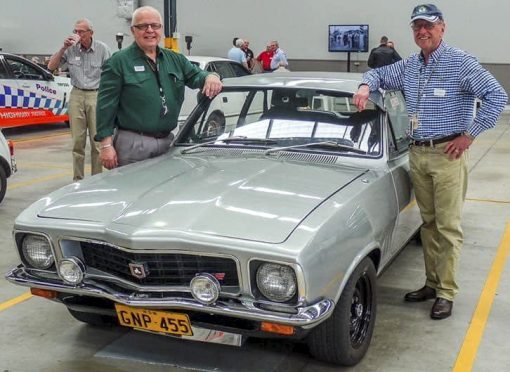 Udo STARKIS # 13470 & John SOLVYNS # 15484 with a former HWP GTR Holden Torana - Regd # GNP-455