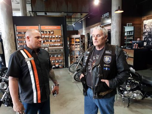 Raymond Charles ROBINSON, Ray ROBBO, Ray ROBINSON, Ray Robinson "ROBBO" talking things over with Brian Turner (sales Manager)