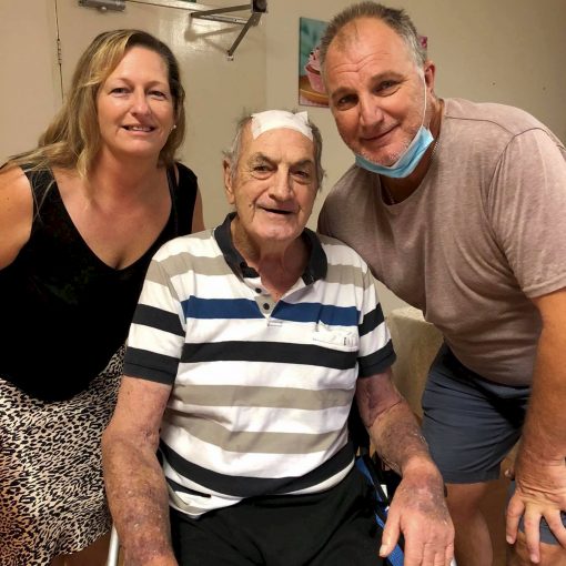 Julie-ann Bergamin ( daughter-in-law ), Roger Bergamin & Garry Bergamin ( son ).