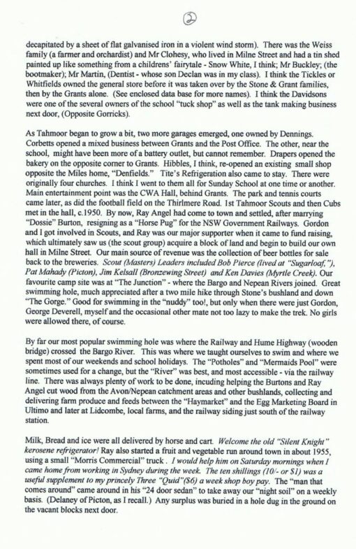 Robert John DINES, Bob DINES, Tahmoor