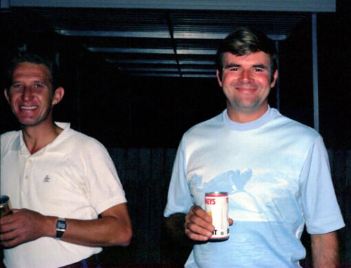 Sergeant Darryl Blanch & Senior Constable Errol Casey - New Years Eve party 1980 - 1981.